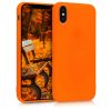 Husa Apple iPhone X / iPhone XS, Silicon, Portocaliu, 46270.69