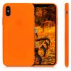 Husa Apple iPhone X / iPhone XS, Silicon, Portocaliu, 46270.69