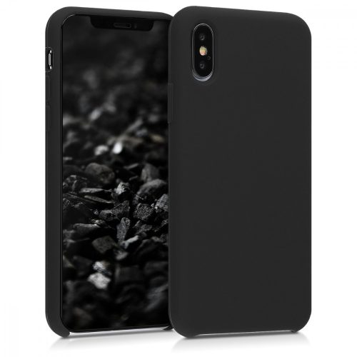 Husa Apple iPhone X / iPhone XS, Silicon, Negru, 46313.01