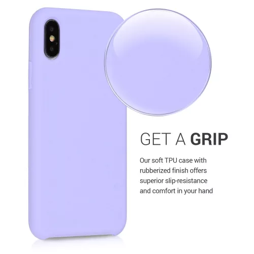 Husa Apple iPhone X / iPhone XS, Silicon, Mov, 46313.108