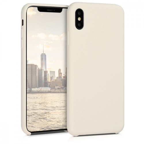 Husa Apple iPhone XS Max, Silicon, Bej, 45909.16
