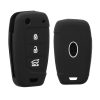 Husa Cheie Auto pentru Hyundai - 3 Butoane, Silicon, Negru, 46793.01