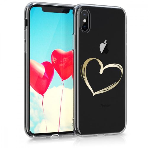 Husa Apple iPhone X / iPhone XS, Silicon, Gold, 42505.17
