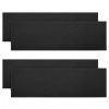 Set 4 Protectii perete autoadezive pentru usa auto 40 x 12 x 1.5 cm, Kwmobile, Negru, EVA, 46973.01