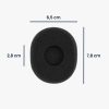 Set 2 Perne de urechi pentru casti Logitech H800, Kwmobile, Negru, Spuma cu memorie, 47093.01