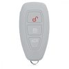 Husa Cheie Auto pentru Ford - 3 Butoane - Keyless Go, Silicon, Alb, 44708.13