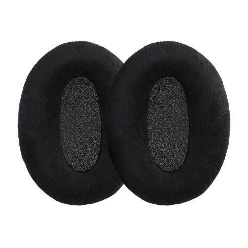 Set 2 Perne de urechi pentru casti Sennheiser HD580/HD600/HD650, Kwmobile, Negru, Textil, 47098.01