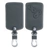 Husa Cheie Auto pentru Renault / Dacia - 4 Butoane - Keyless Go, Piele ecologica, Gri, 45656.73