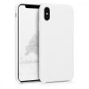 Husa Apple iPhone X / iPhone XS, Silicon, Alb, 42495.02