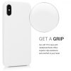 Husa Apple iPhone X / iPhone XS, Silicon, Alb, 42495.02