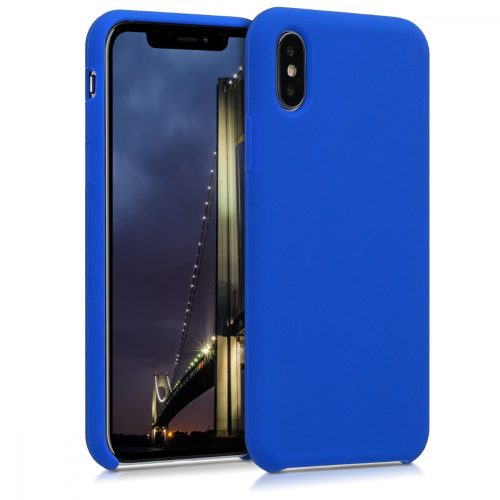 Husa Apple iPhone X / iPhone XS, Silicon, Albastru, 42495.134