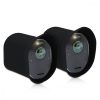Set 2 Huse pentru camera de supraveghere Arlo Ultra/Arlo Pro 3/Pro 4, Kwmobile, Negru, Silicon, 47321.01