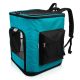 Rucsac transport animale Navaris, 41x34.5x43 cm, pentru caini/pisici pana la 12 kg, gri, 47550.37