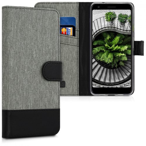 Husa Google Pixel 3a, Textil, Gri, 47592.22