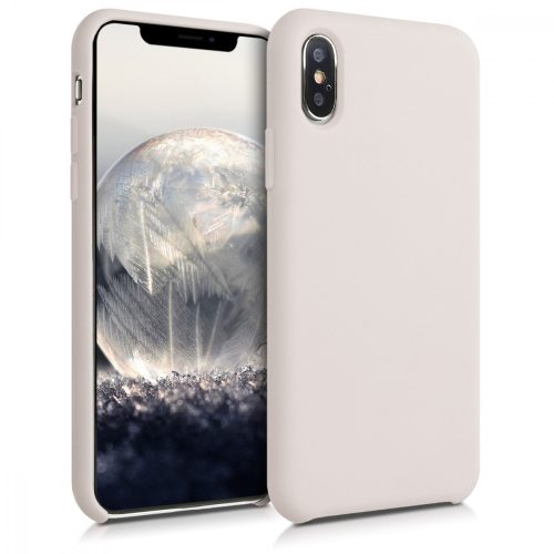 Husa Apple iPhone X / iPhone XS, Silicon, Bej, 46313.11