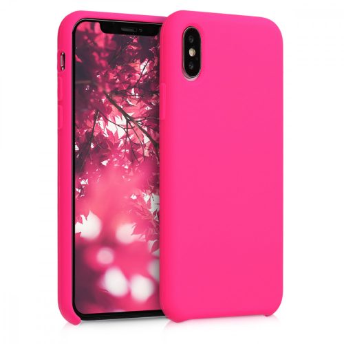 Husa Apple iPhone X / iPhone XS, Silicon, Roz, 46313.08