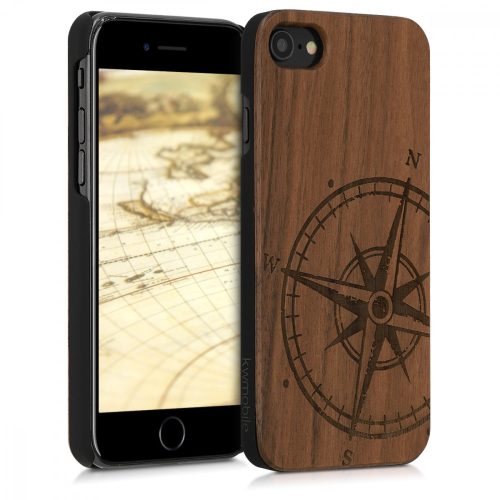 Husa Apple iPhone 8 / iPhone 7 / iPhone SE 2, Lemn, Maro, 39462.15