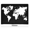 Husa pentru monitor de 27-28 inch, Kwmobile, Negru/Alb, Textil, 45116.05