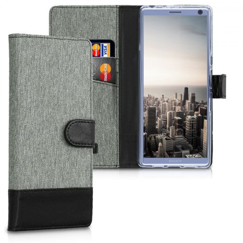 Husa Sony Xperia 10 Plus, Textil, Gri, 48001.01