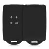 Husa Cheie Auto pentru Renault / Dacia - 4 Butoane - Keyless Go, Silicon, Negru, 48035.01