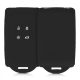 Husa Cheie Auto pentru Renault / Dacia - 4 Butoane - Keyless Go, Silicon, Negru, 48035.01