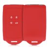 Husa Cheie Auto pentru Renault / Dacia - 4 Butoane - Keyless Go, kwmobile, Silicon, Rosu, 48035.09