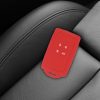 Husa Cheie Auto pentru Renault / Dacia - 4 Butoane - Keyless Go, kwmobile, Silicon, Rosu, 48035.09
