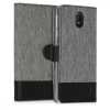 Husa Nokia 1 Plus, Textil, Gri, 48021.01