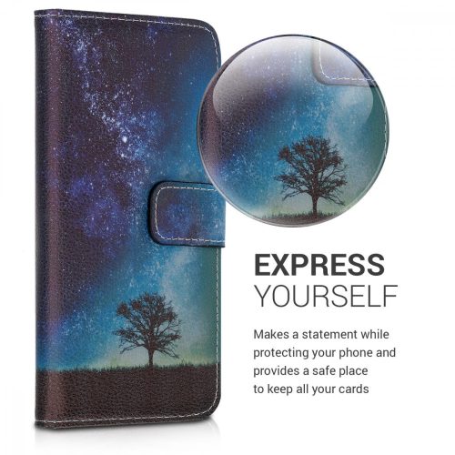 Husa Samsung Galaxy A50, Piele ecologica, Multicolor, 48062.02