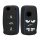 Husa Cheie Auto pentru VW / Skoda / Seat - 3 Butoane, kwmobile, Silicon, Negru, 46965.04