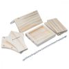 Casuta pentru hranirea pasarilor din lemn de pin Navaris, 17 x 13 x 17.5 cm, Maro, 48200.01