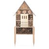 Hotel pentru insecte Navaris cu stake, 57 cm, ecologic, pentru insecte, 48190.2