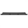 Patch Panel Cat6 cu 24 porturi RJ45 si montare in rack, Kwmobile, Negru, Metal, 48307.01.01