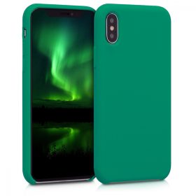 Husa Apple iPhone X / iPhone XS, Silicon, Verde, 42495.142
