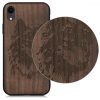 Husa Apple iPhone XR, Lemn, Maro, 46748.04