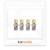 Set 4 Adaptori F mama la SMA masculin, Kwmobile, Argintiu/Auriu, Metal, 48523.07