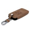 Husa Cheie Auto pentru Renault / Dacia - 4 Butoane - Keyless Go, kwmobile, Piele ecologica, Maro, 48563.05