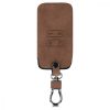 Husa Cheie Auto pentru Renault / Dacia - 4 Butoane - Keyless Go, kwmobile, Piele ecologica, Maro, 48563.05