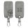 Husa Cheie Auto pentru Renault / Dacia - 4 Butoane - Keyless Go, Piele nabuc, Gri, 48565.01