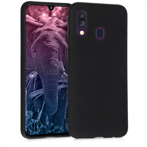 Husa Samsung Galaxy A40, Silicon, Negru, 48547.47