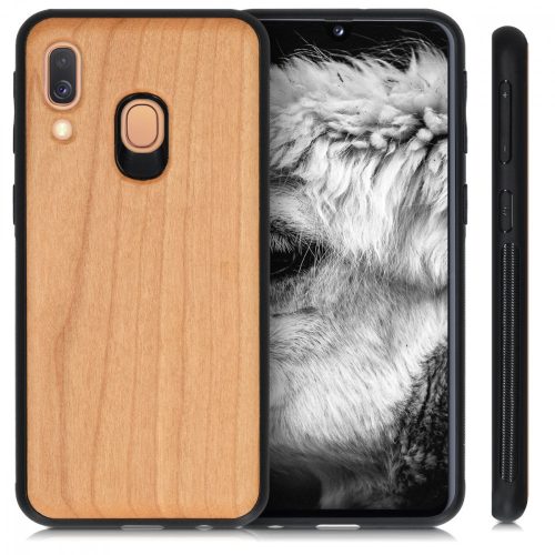 Husa Samsung Galaxy A40, Lemn, Maro, 48551.18