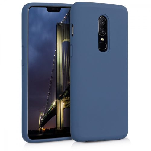Husa OnePlus 6, Silicon, Albastru, 46122.116
