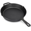 Tigaie din fonta Navaris - 30 cm - negru, 48585.01