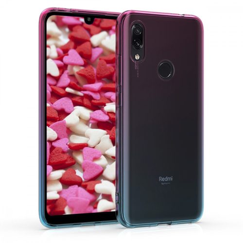 Husa Xiaomi Redmi 7, Silicon, Albastru, 48650.01