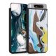 Husa Samsung Galaxy A80, Lemn, Maro, 48664.01