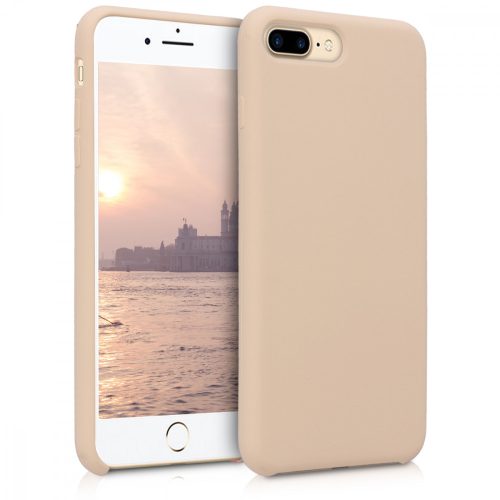 Husa Apple iPhone 8 Plus / iPhone 7 Plus, Silicon, Bej, 40842.154
