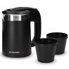 Fierbator de voiaj Navaris dublu perete, 1100W, 0,5L, portabil, ideal camping, negru, 48676.01