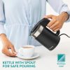 Fierbator de voiaj Navaris dublu perete, 1100W, 0,5L, portabil, ideal camping, negru, 48676.01