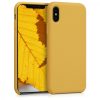 Husa Apple iPhone X / iPhone XS, Silicon, Galben, 42495.143