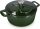 Oala antiaderenta din fonta Navaris pentru plite/cuptoare - 24 cm - 3,5 l - Verde inchis, 48777.01.80